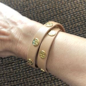 Tory Burch leather wrap bracelet